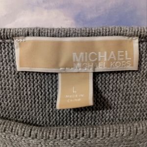 Michael Kors Sweater Top Size L Grey